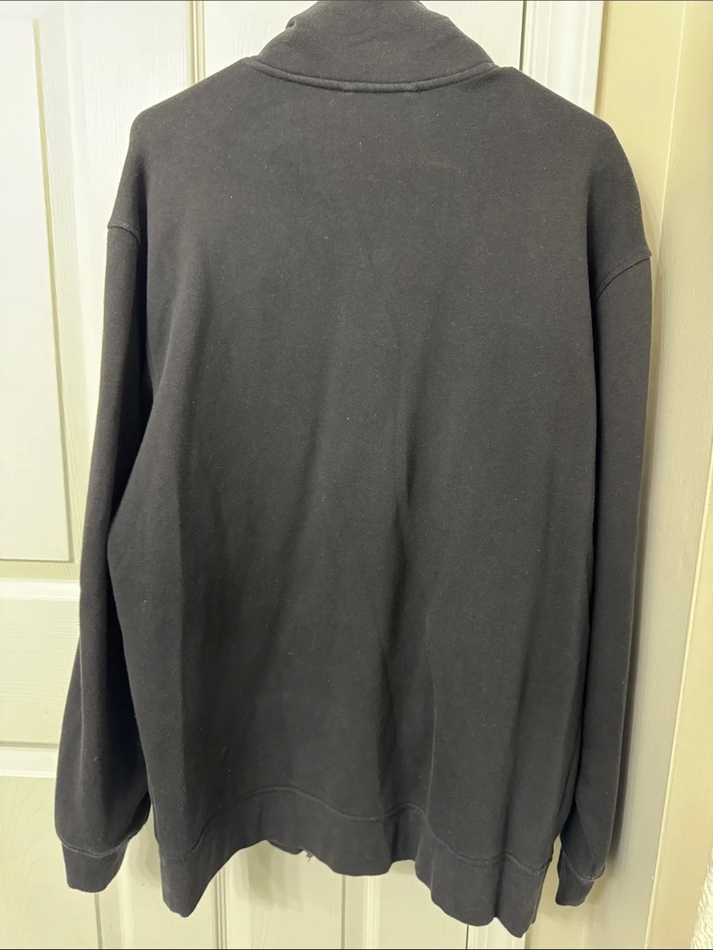 adidas Black Full-Zip Men’s Track Jacket with Gray Stripes